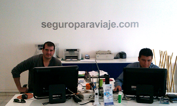 William Encalada CEO of seguroparaviaje.com at the company's headquarters in Quito