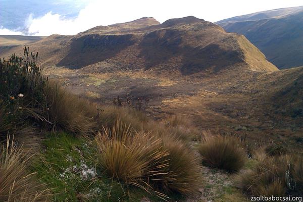 Beautiful hills and valleys on Pichincha Quito